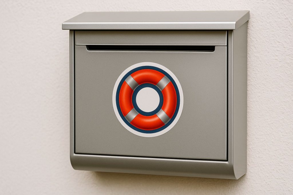 Postkasten Rettungsring