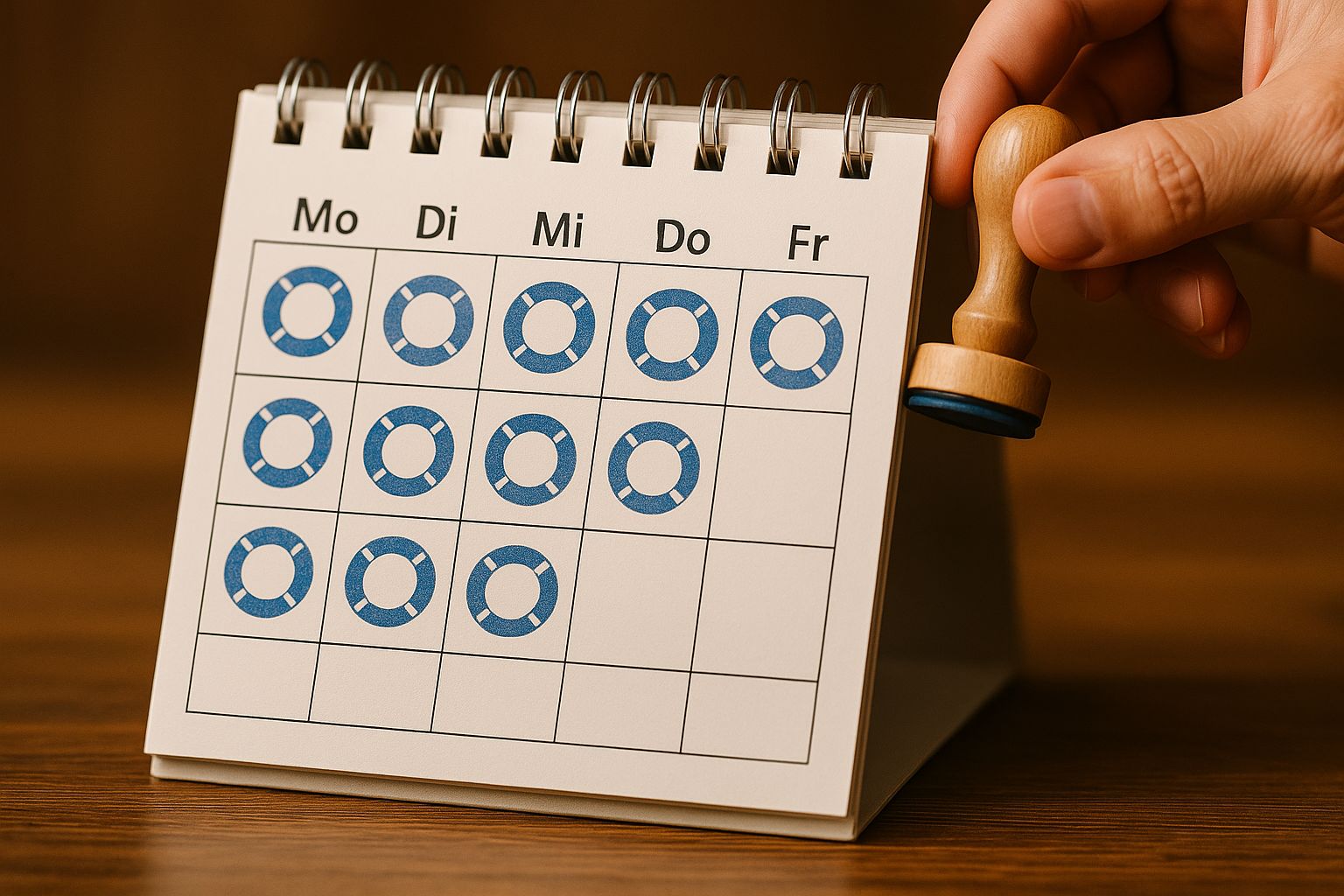 Tischkalender Rettungsring